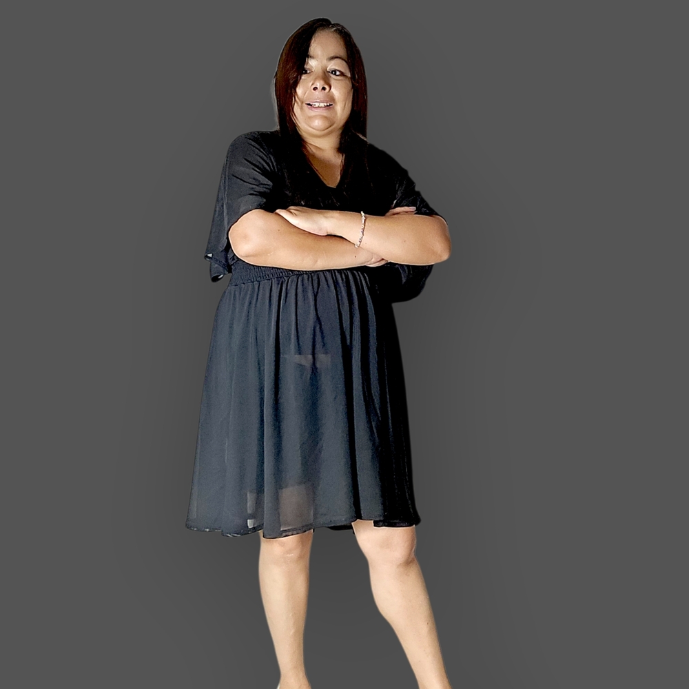Torrid Black Midi Dress - Picture 3 of 14
